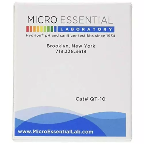 Hydrion Quat Check Test Paper Dispenser 0 - 400 PPM Measurement Range, QT-10 (3 Kit)