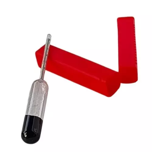 WKM Milk Lactometer Test Kit Transparent Manual Reading with Red Plastic Case, ‎WKM-LM10 (Pack of 10 Pcs)