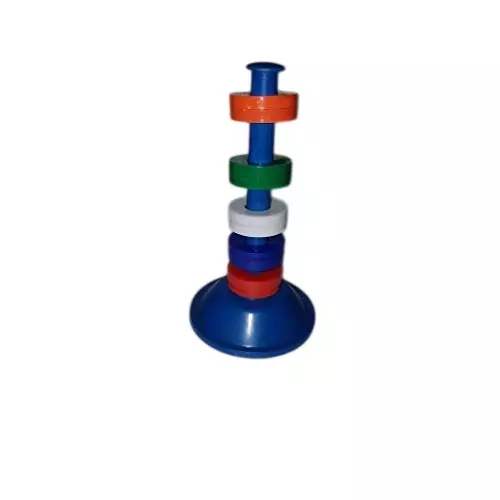 WKM 70 mm Dia x 132 mm Length Red and Blue Color Plastic Floating Magnet KT81