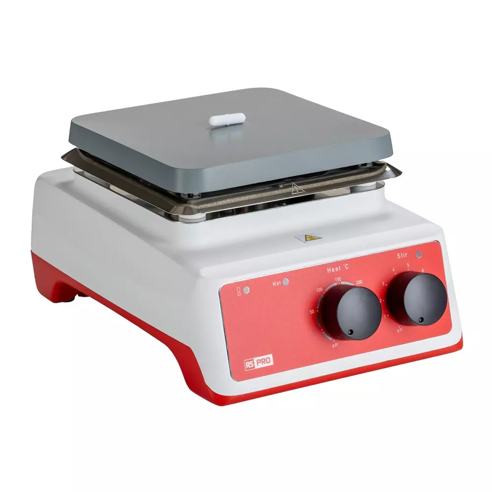RS PRO Hot Plate & Stirrer 172 mm 248 mm 120 mm 230 V 700 W Mains, 2846777