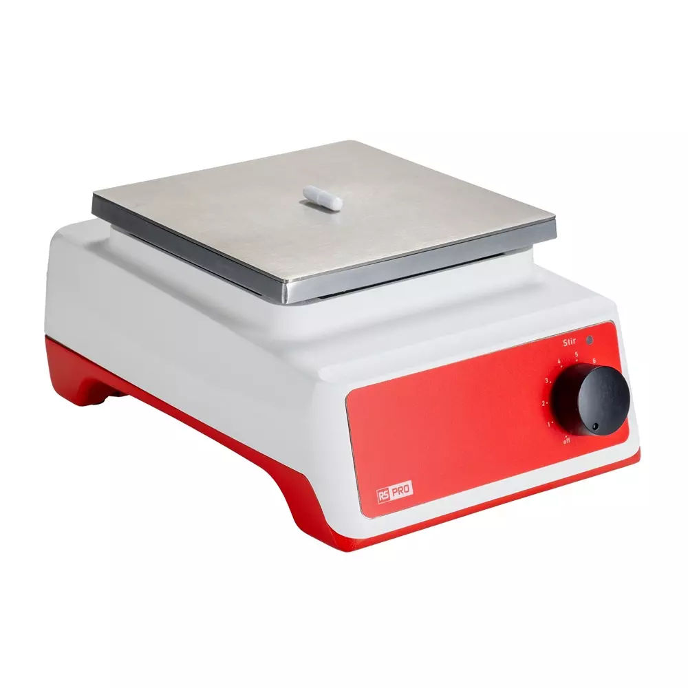 RS PRO Magnetic Stirrer Stainless Steel 172 mm 248 mm 109 mm 230 V 50 W Mains, 2846775
