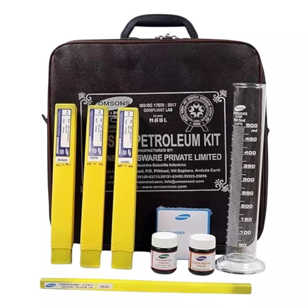 GENERIC Density Hydrometers & Thermometers Kit Glass Multicolor - 10 to 50°C Use Temperature for Petroleum Use