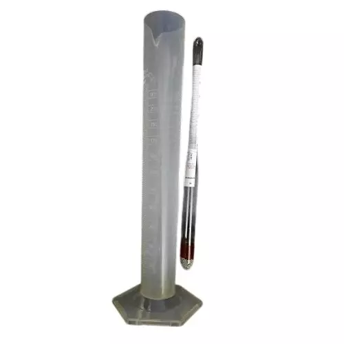 WKM Glass Alcohol Meter or Hydrometer with Measuring Cylinder L4-61GN-NRVI