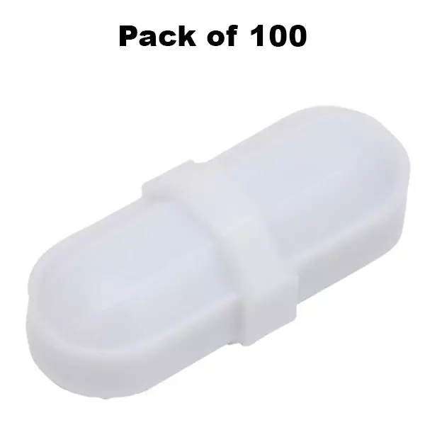 Acutek Semi-Octagonal Stiring Bar 8 mm Dia 25 mm Length PTFE-Coated, RO-825-P10 (Pack of 100)