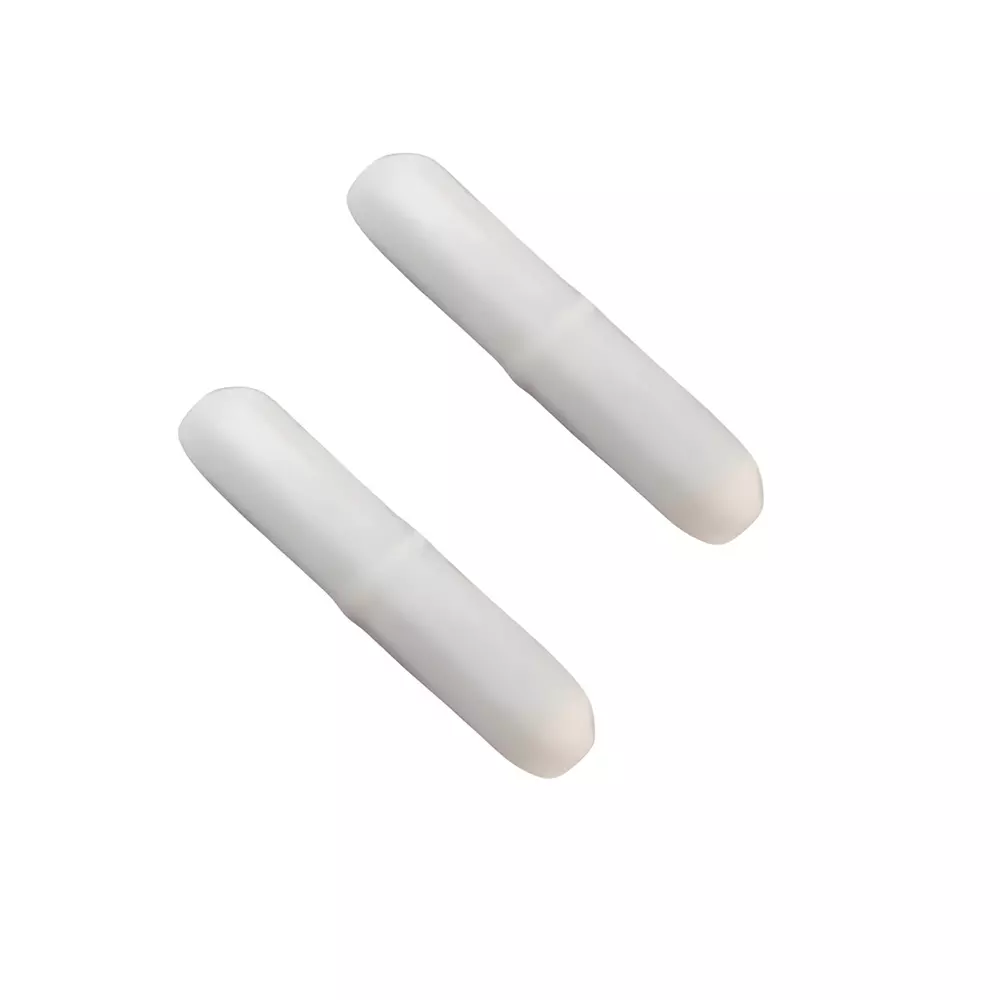 GENERIC 9x35 mm Magnetic Stirrer Bar White PTFE Octagon Shape for Stirring Liquid Solution, SSD-PTFE Stirrer (Pack of 2)
