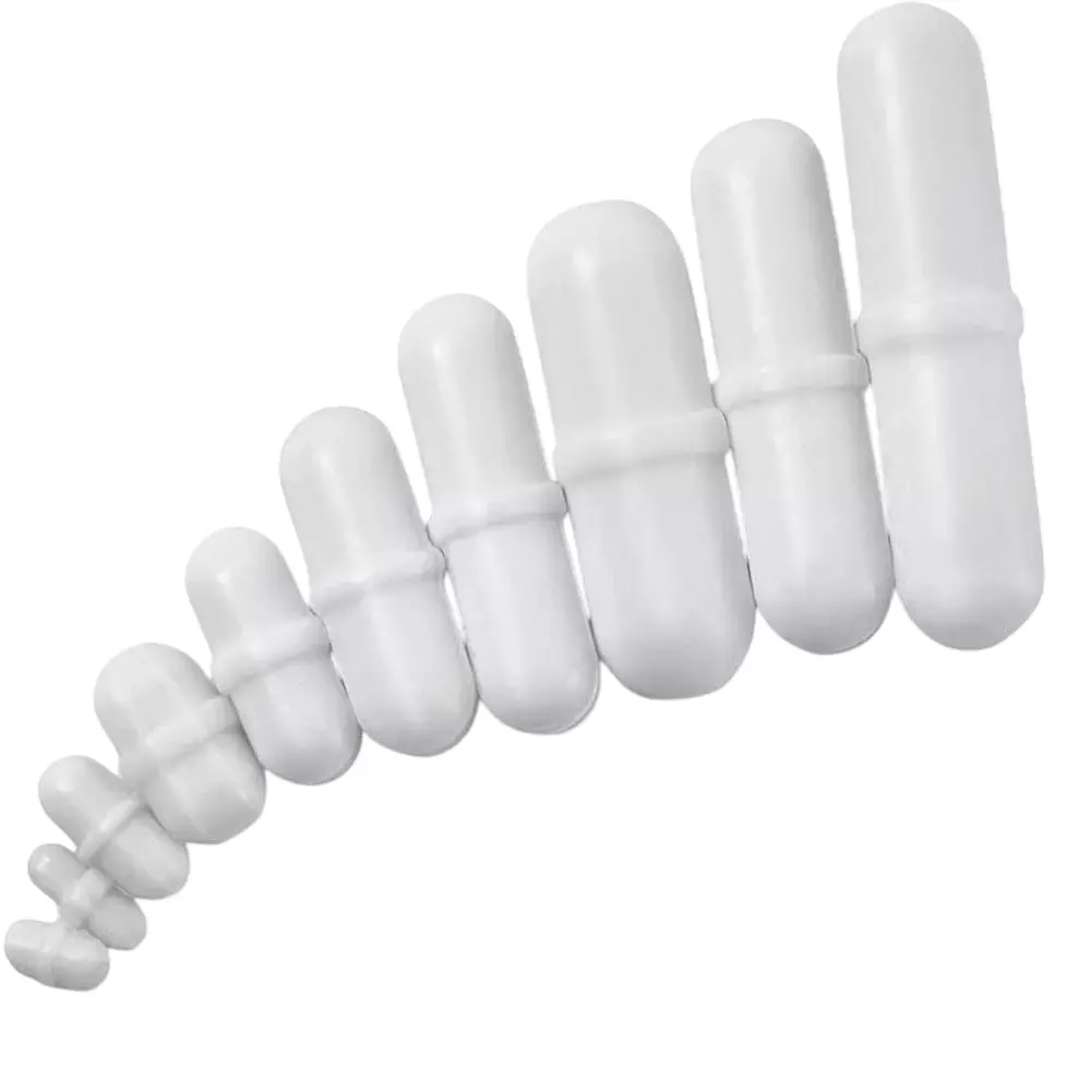 Acutek Semi-Octagonal Stiring Bar 8 mm Dia 40 mm Length PTFE-Coated, RO-840 (Pack of 10)