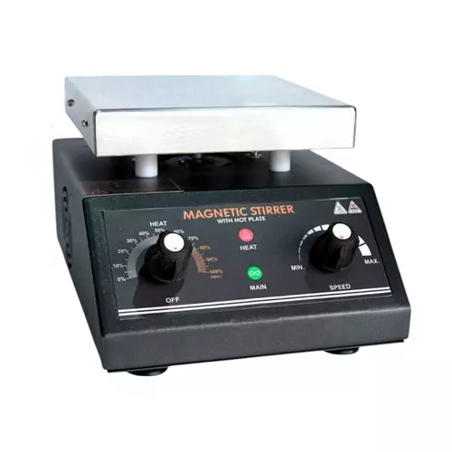 Zesco India Upto 5 L Magnetic Stirrer with Hot Plate, Mild Steel Body and Upto 270°C Temperature, ZESCO ZI-015