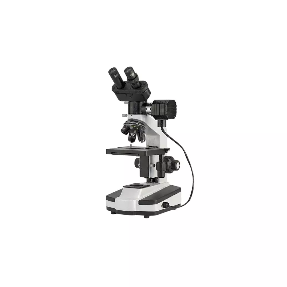 Scientech Binocular Metallurgical Microscope With 10x, 15x Eyepiece and Quadruple Revolving Nosepiece, SE-380