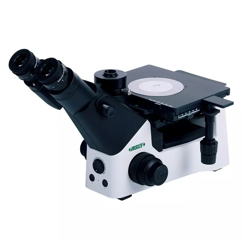 INSIZE Metallurgical Microscope with 50X-500X Magnification and 215×160 mm Work Bench Size, 5114-M550