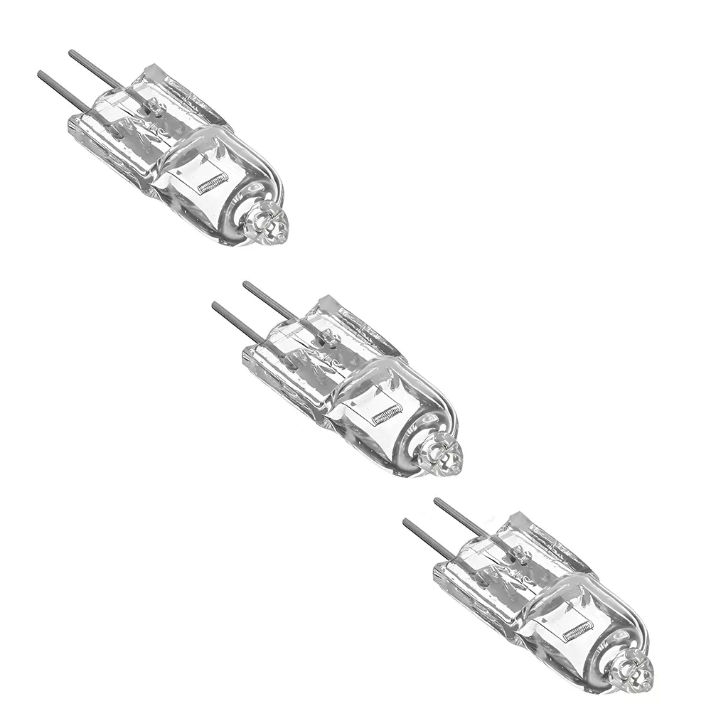 GENERIC 20 W, 6 V Halogen Bulb G4 Base, A15 Shape Size and 3350 K Color Temperature for Microscope, ‎SS-01 (Pack of 3)