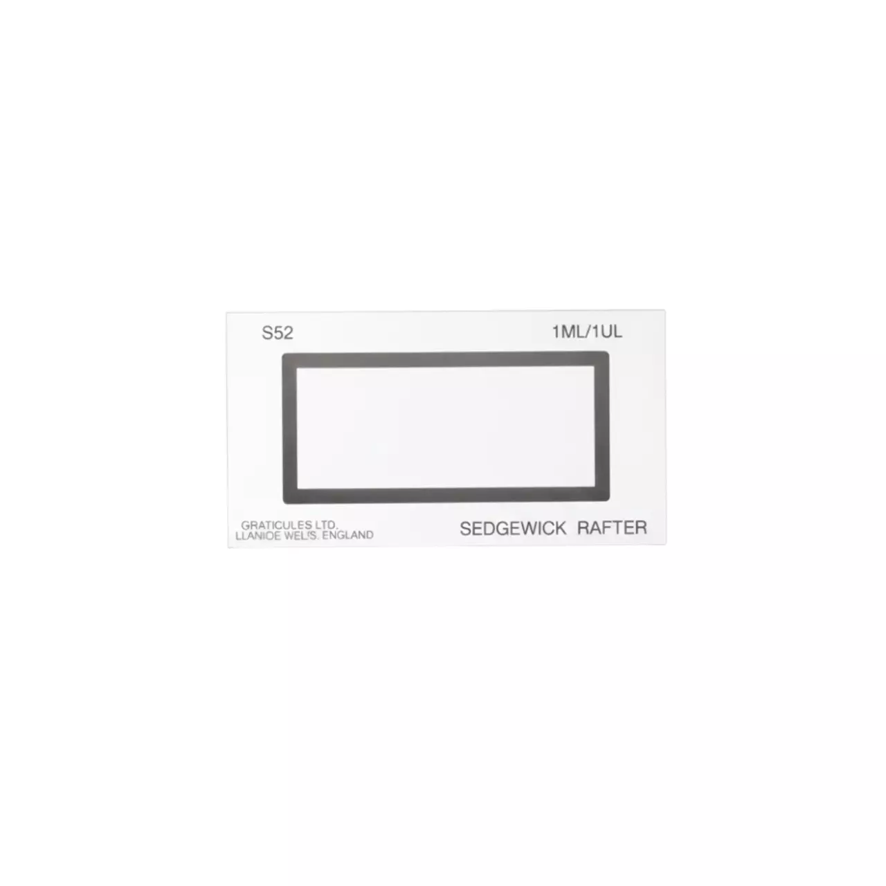 Acutek Counting Chamber Sedgewick Standard Grid Type and Rectangular Shape for Laboratories, S-52
