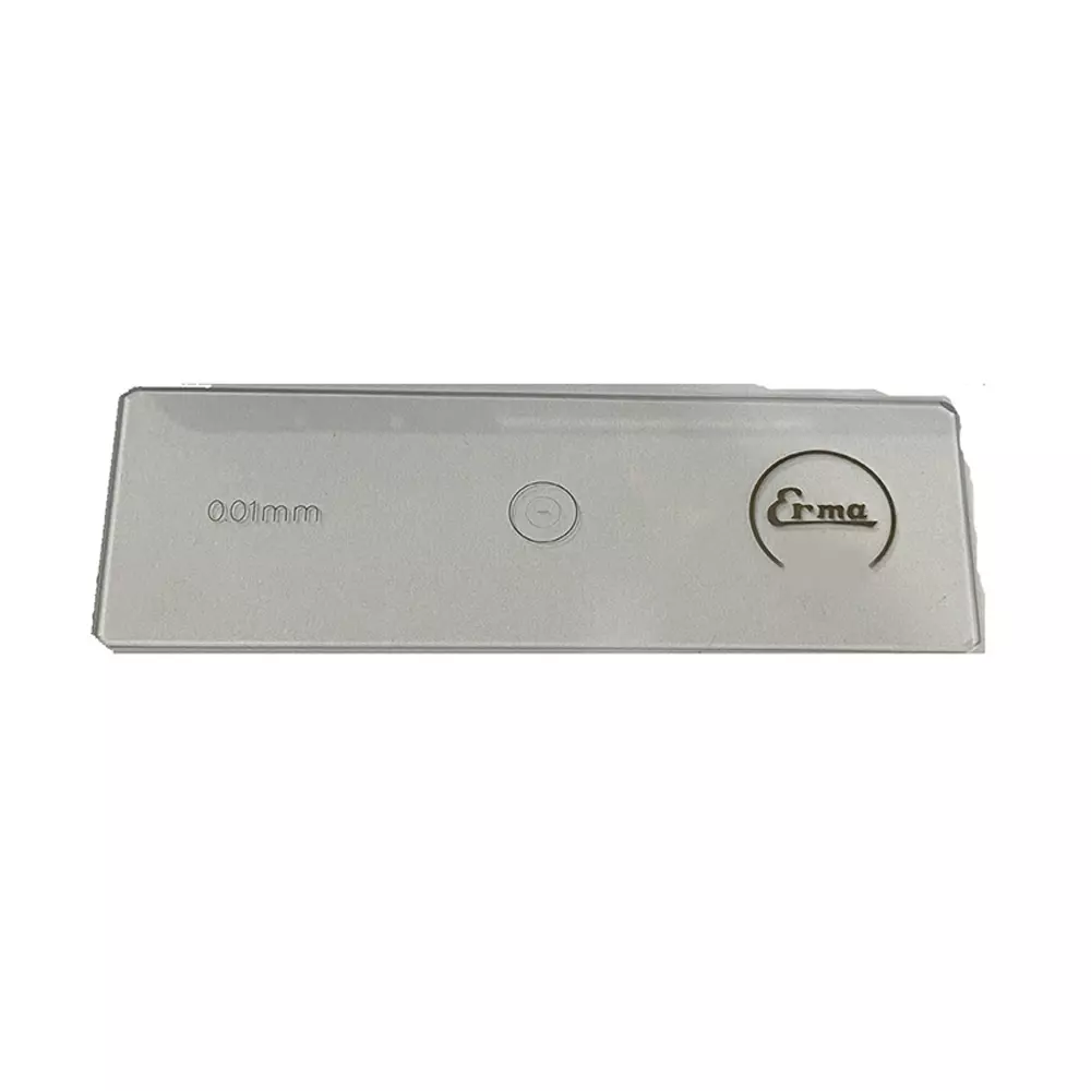 Erma Horizontal Slide 1 mm - 100 Division with Microscope Slide Box