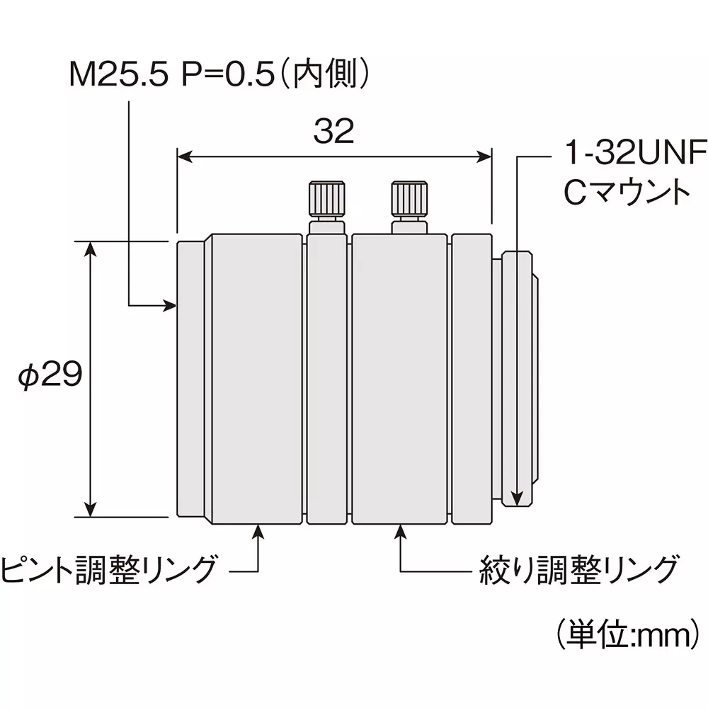 hozan-c-mount-lens-250-mm-operation-distance-l-600-25
