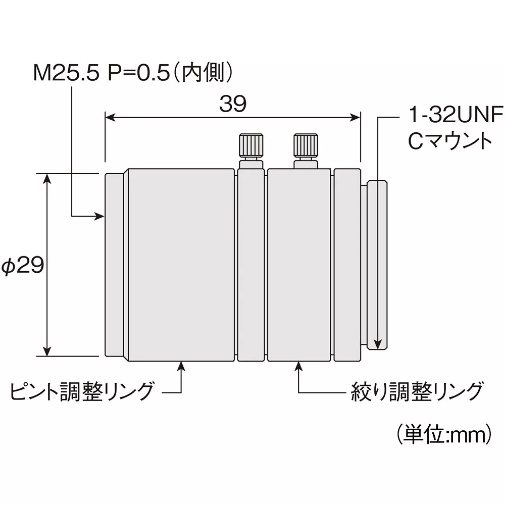 hozan-c-mount-lens-500-mm-operation-distance-l-600-50