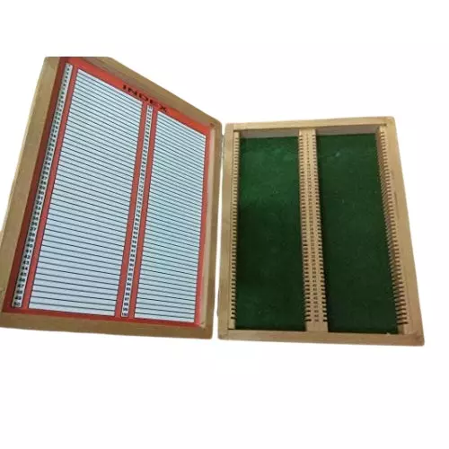 WKM 100 Slides with Index Wooden Wooden Slide Box for laboratories KTN379