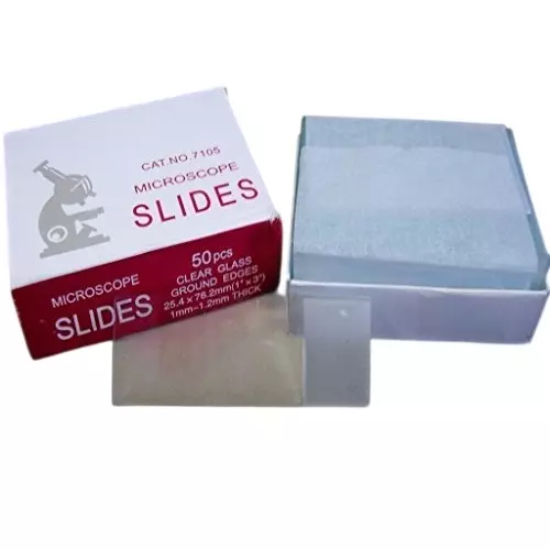Generic 75 x 25 x 1.4 mm Glass Slides KT10GS Pack of 50 Pcs
