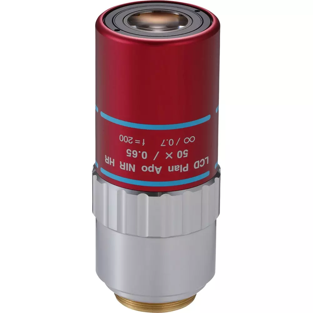 Mitutoyo Objective Lens Correspondence 0.4 μm Resolution, LCD PLAN APO NIR HR 50x(t0.7)