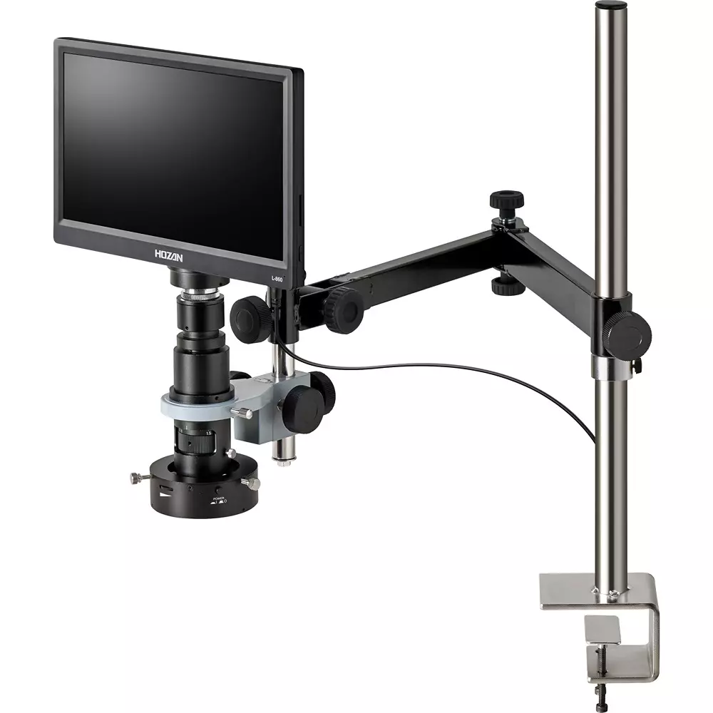 HOZAN Microscope 9.6x5.4 to 1.4x0.7 mm Effective Field of View, L-KIT964