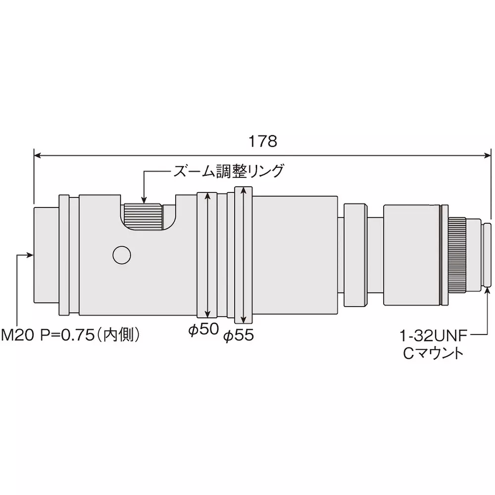 hozan-c-mount-zoom-lens-105-mm-operation-distance-l-817