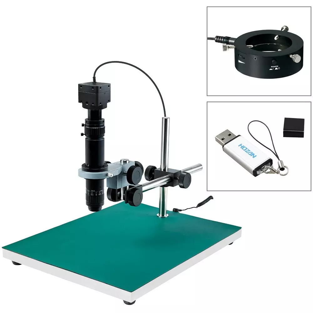 HOZAN Microscope 3.5x2.6 to 0.4x0.3 mm Effective Field of View, L-KIT884A