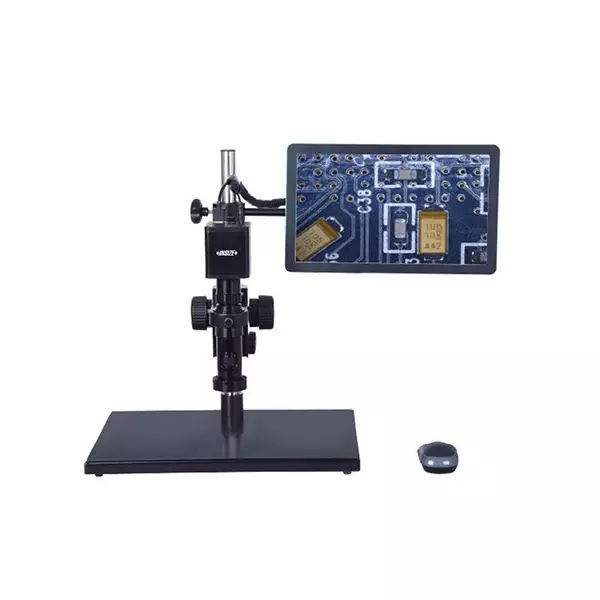 INSIZE Auto Focus Measuring Microscope with 20X - 123X Magnification and 60 fps Frame Rate, 5315-AF103