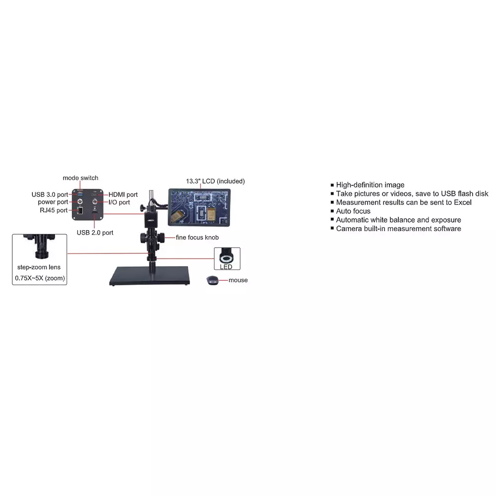 insize-auto-focus-measuring-microscope-with-20x--123x-magnification-and-60-fps-frame-rate-5315-af103