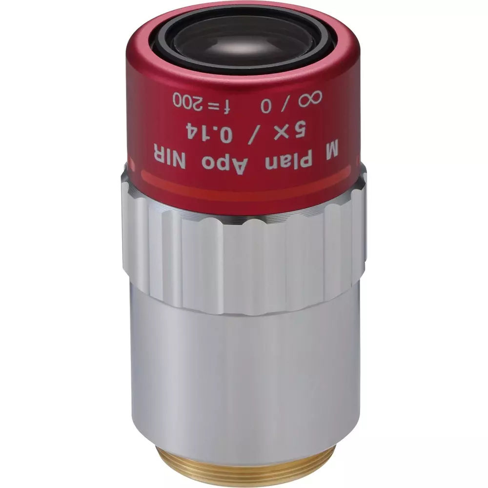 Mitutoyo Objective Lens Correspondence 2 μm Resolution, M PLAN APO NIR 5x