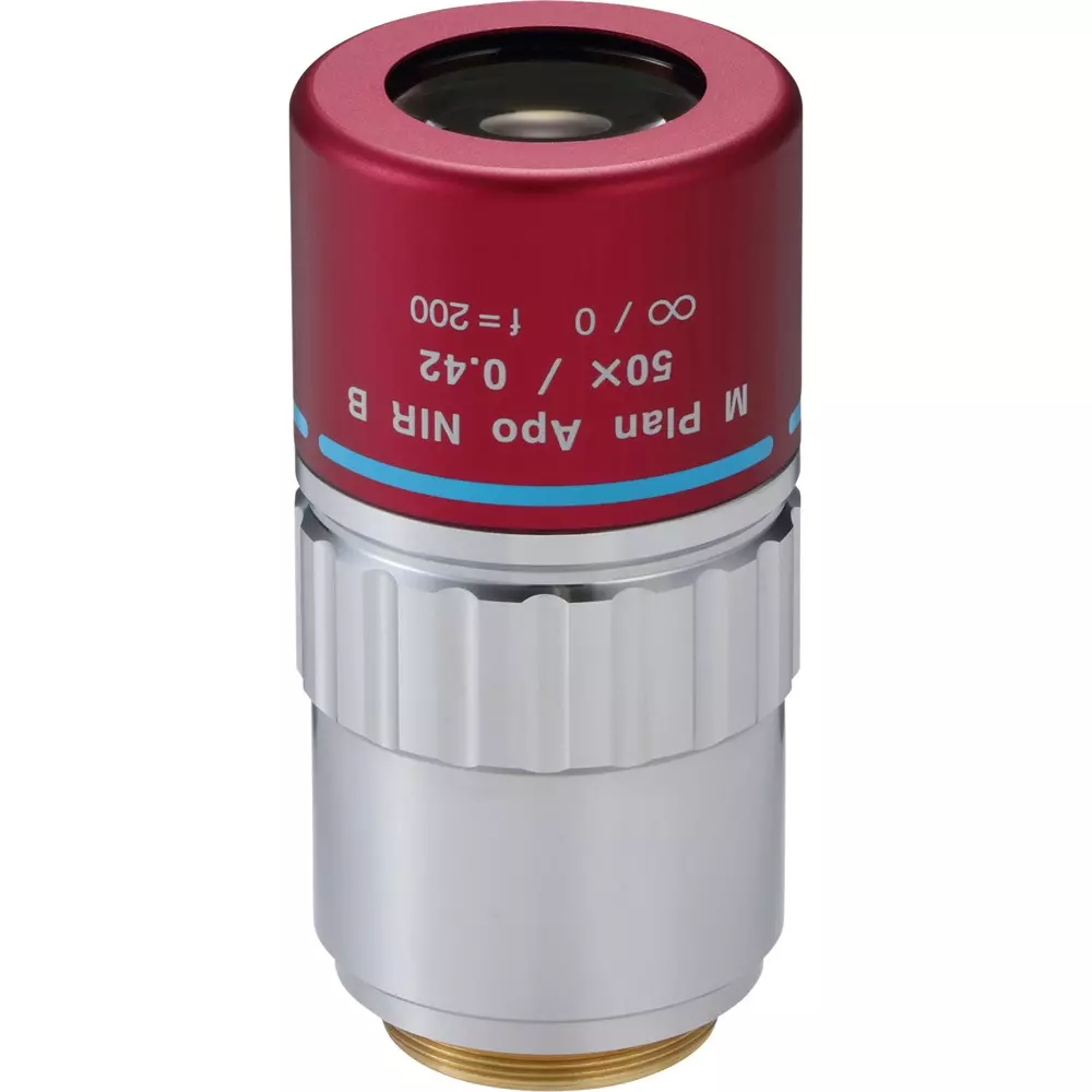 Mitutoyo Objective Lens Correspondence 0.7 μm Resolution, M PLAN APO NIR B 50x
