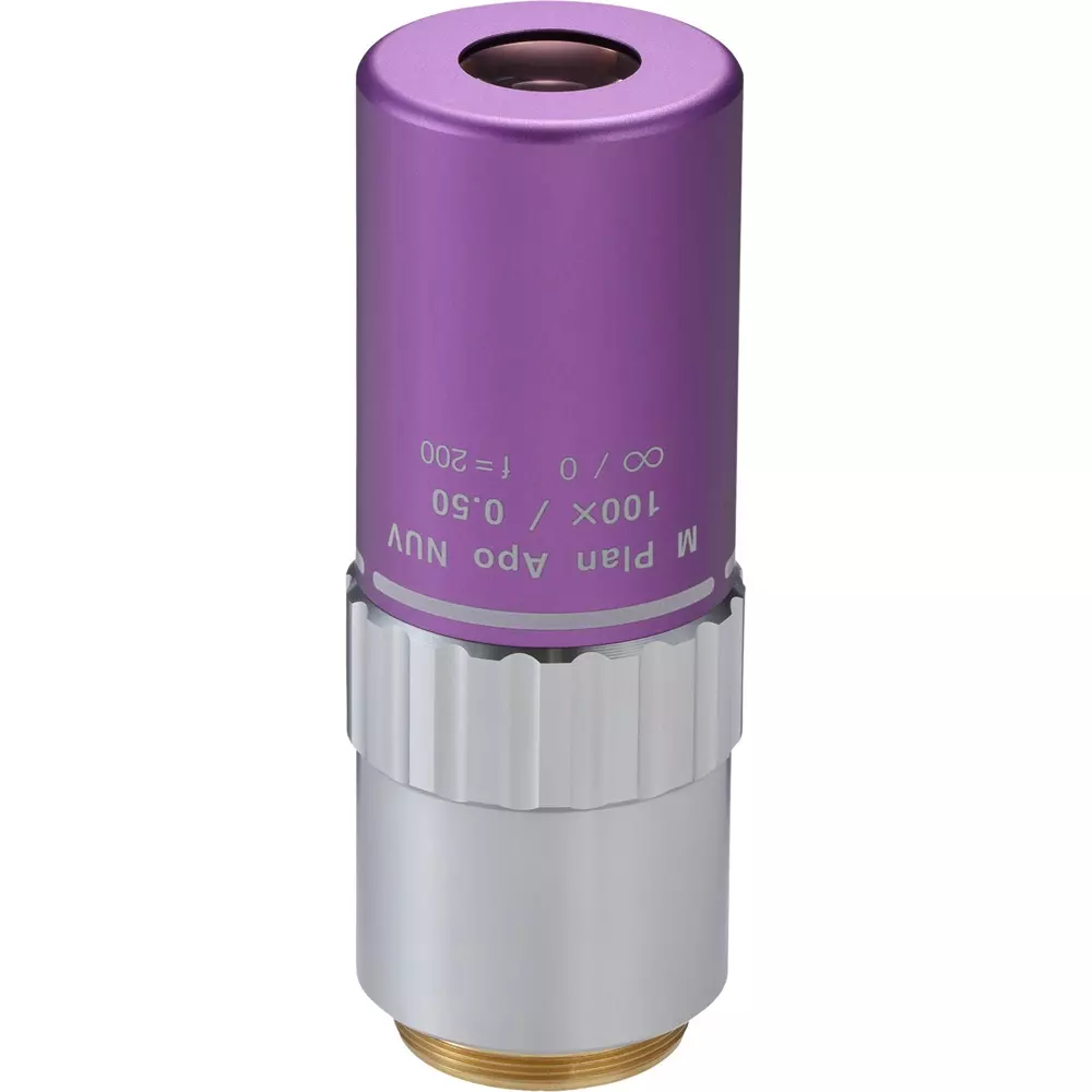 Mitutoyo Objective Lens Correspondence 0.6 μm Resolution, M PLAN APO NUV 100x