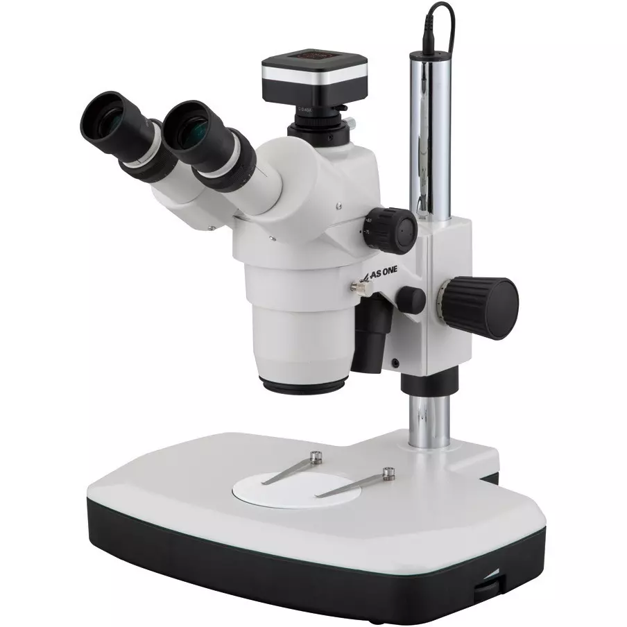 AS ONE Led Zoom Stereo Microscope Camera Set AC 100 to 240 V (50/60 Hz), SZM223C500N