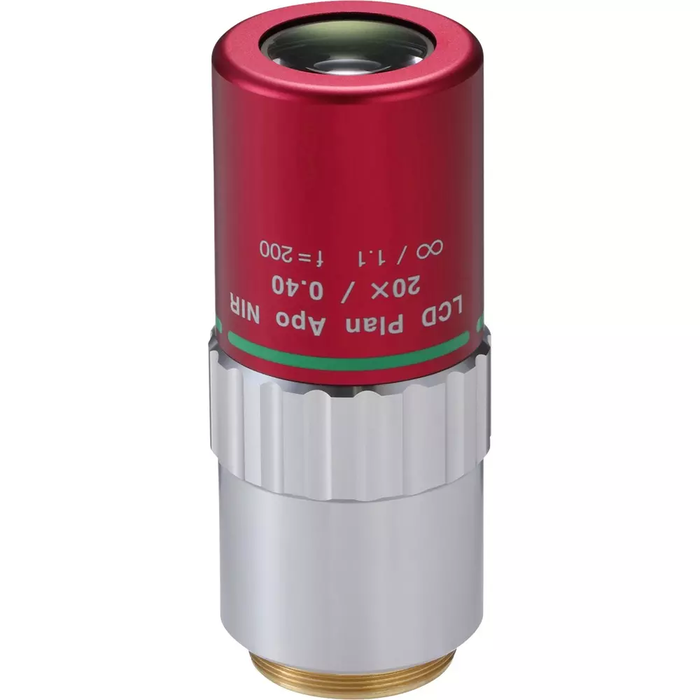 Mitutoyo Objective Lens Correspondence 0.7 μm Resolution, LCD PLAN APO NIR 20x(t1.1)