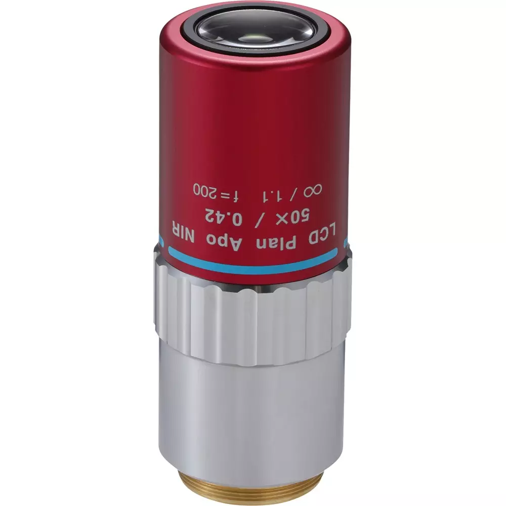 Mitutoyo Objective Lens Correspondence 0.7 μm Resolution, LCD PLAN APO NIR 50x(t1.1)