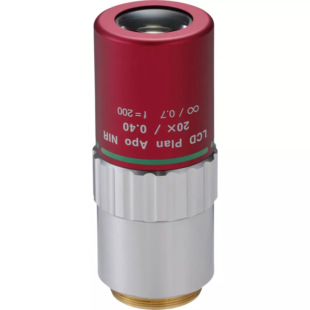 Mitutoyo Objective Lens Correspondence 0.7 μm Resolution, LCD PLAN APO NIR 20x(t0.7)