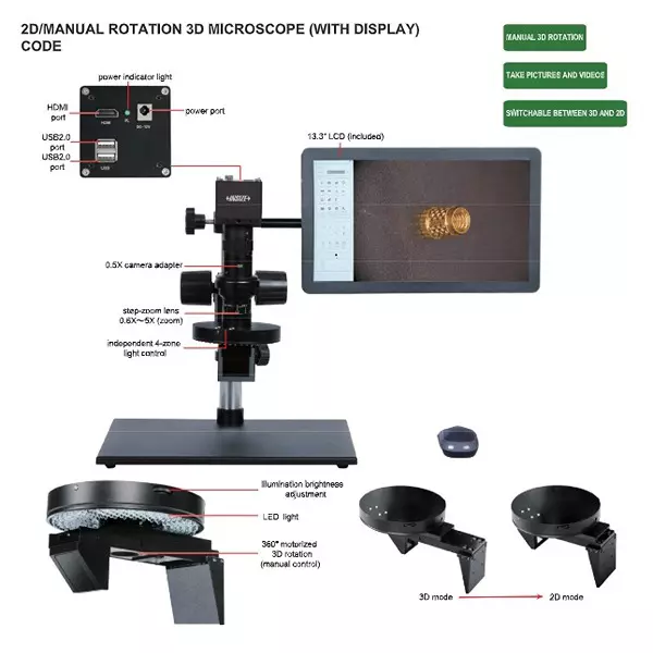insize-2dmanual-rotation-3d-microscope-with-display-with-11x--94x-magnification-and-60-fps-frame-rate-5328-ml10