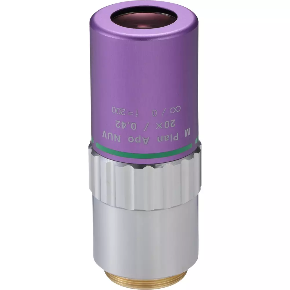 Mitutoyo Objective Lens Correspondence 0.7 μm Resolution, M PLAN APO NUV 20x