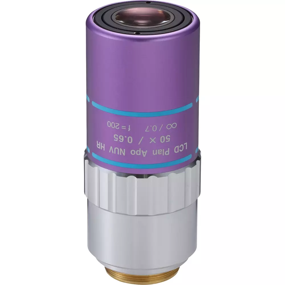 Mitutoyo Objective Lens Correspondence 0.4 μm Resolution, LCD PLAN APO NUV HR 50x(t0.7)
