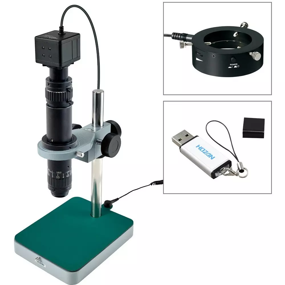 HOZAN Microscope 3.4x2.6 to 0.4x0.3 mm Effective Field of View, L-KIT874A