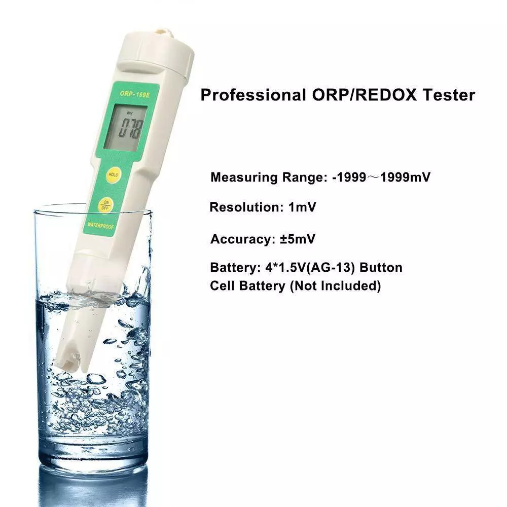 KERRO 2 in 1 ORP Measure Meter Pen Type with 0 - ±1999 mV Measurement Range and ±5 mV Accuracy, ORP-169E