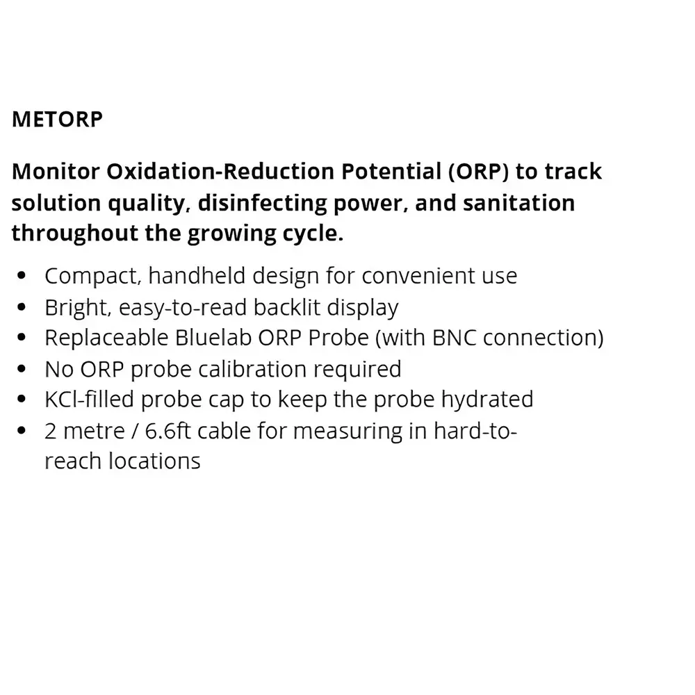 Bysafe ORP Meter Bright Backlit LCD display With Replaceable ORP probe and 2 m Cable Length, QM-PJNK-KN62