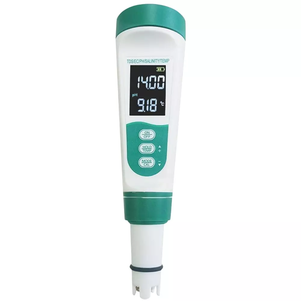 KERRO 5 in 1 ph Meter for Measuring PH, TDS, Salinity, EC, Temperature, PH METER 5 IN 1