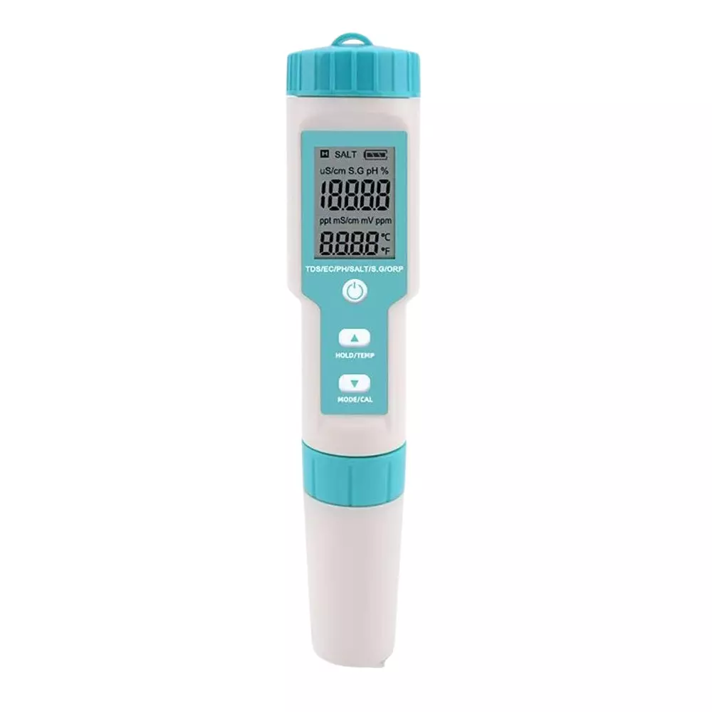KERRO 7 in 1 Water Quality Tester for Measuring PH, TDS, EC, ORP, Salinity, S.G, Temperature, KSC-600