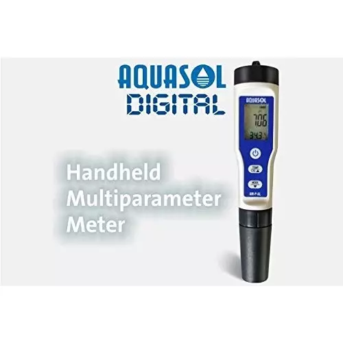 Aquasol Digital pH/TDS/Conductivity Meter Lite 0 to 14 pH, 0 to 19999 μS/cm & 1 to 19999 PPM Range for Laboratories, AM-P-AL