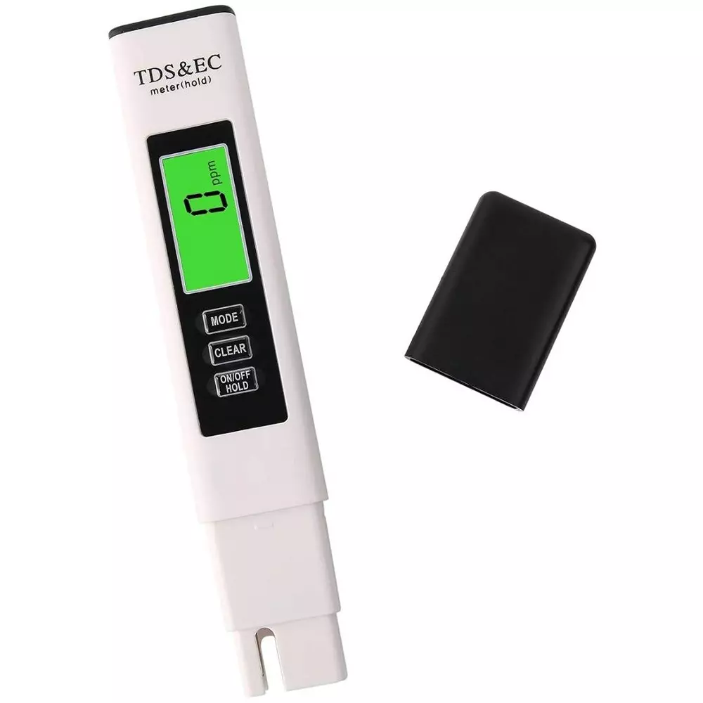 KERRO 3 in 1 TDS, EC and Temperature Meter with 0-9999 Measurement Range for Testing Drinking Water, Aquarium, Swimming Pools, TE-50