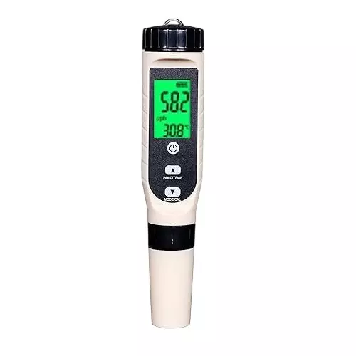 Bysafe 4-in-1 Professional Hydrogen/PH/ORP/Temperature Meter LCD Backlight Display and IP67 Rating, E9-ULDM-JNSB