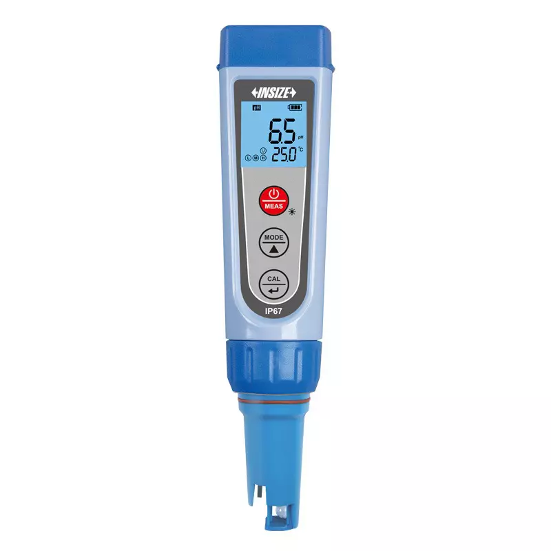 INSIZE Pen-Type pH/ Conductivity/ TDS/ Salinity Tester Offline Type with 1 - 3 Points Calibration and IP67 Protection, 0442-HN52