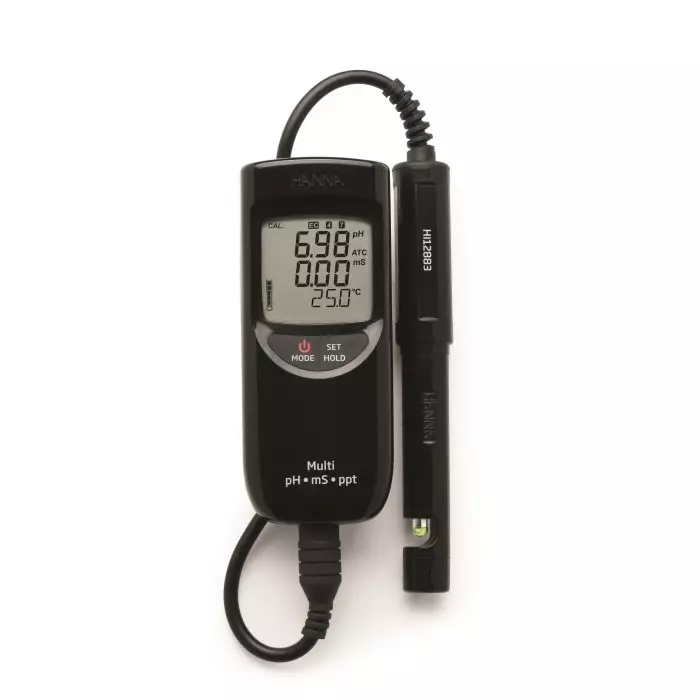 Hanna Instruments HI 991301 pH Meter, ±0.01pH Accuracy, 0.01pH Resolution, 14pH Max, +60 °C Max, HI-991301