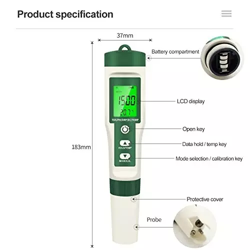 amicisense-water-quality-tester-10-in-1-ph-ec-tds-orp-salinity-meter-lcd-000-1400-ph-range-1xwqi-10in1-n