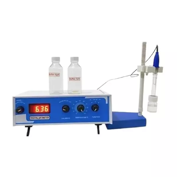 Zesco India Digital PH Meter with Manual Temperature Compensation 3.5 Digit LED Display for Laboratories, ZESCO-PH-3