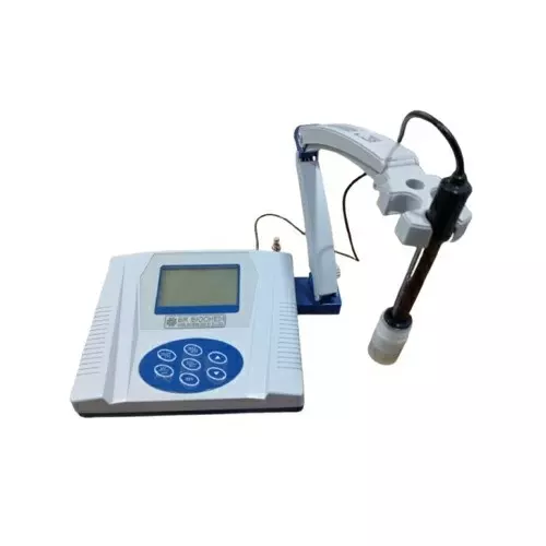 BR Biochem pH Meter 0-14 pH Measuring Range and 1 mV Resolution, BR-PH-302