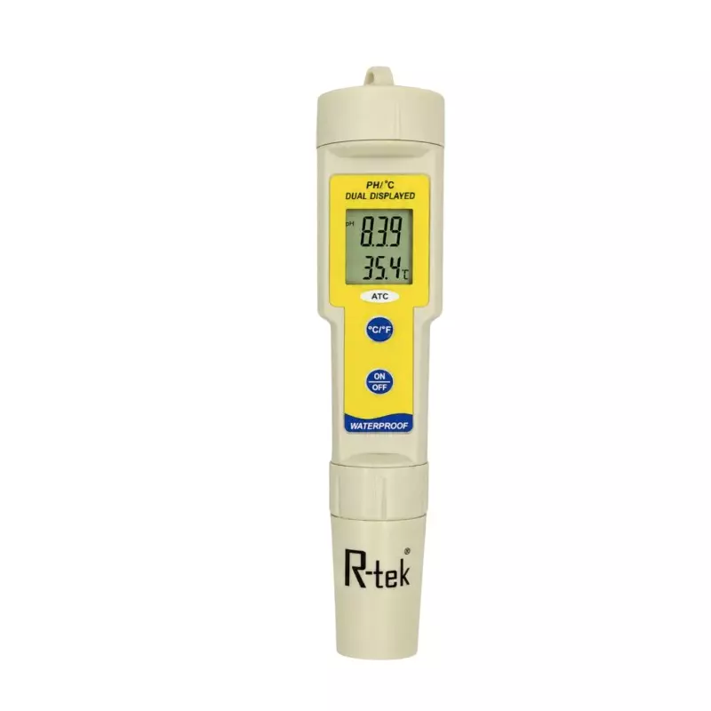 R-Tek PH Meter Professional High Grade 0.00–14.00 Ph/ 0°C–55°C Measuring Range, PH-035